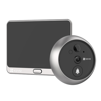 Vizor electronic inteligent, rezolutie 2K, detectie persoana, Ecran tactil 4.3'', audio bidirectional, Wi-Fi - EZVIZ Vizor electronic inteligent, rezolutie 2K, detectie persoana, Ecran tactil 4.3'', audio bidirectional, Wi-Fi - EZVIZ