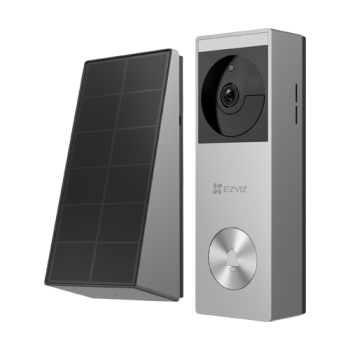 Sonerie video smart, Wi-Fi, 2K, Panou solar, acumulator 5200mAh, PIR, IR 6M, Stocare 32GB - EZVIZ