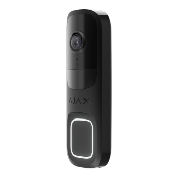 Sonerie video cu AI integrat, senzor PIR si control prin aplicatie, 4MP, negru - AJAX
