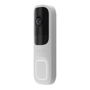 Sonerie video cu AI integrat, senzor PIR si control prin aplicatie, 4MP, alb - AJAX