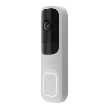 Sonerie video cu AI integrat, senzor PIR si control prin aplicatie, 4MP, alb - AJAX