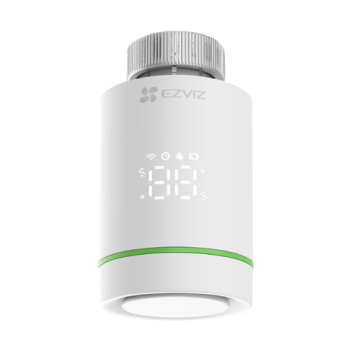 Termostat inteligent EZVIZ, pentru calorifer, afisaj LED, precizie 0.5?C, comunicare Wireless ZigBee Termostat inteligent EZVIZ, pentru calorifer, afisaj LED, precizie 0.5?C, comunicare Wireless ZigBee