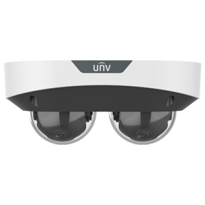 Dual Chanal - Camera IP, 2 x 4MP, lentila 2.8mm, IR 30m, Mic., Alarma, PoE, IK10 - UNV