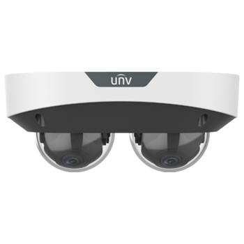 Dual Chanal - Camera IP, 2 x 4MP, lentila 2.8mm, IR 30m, Mic., Alarma, PoE, IK10 - UNV Dual Chanal - Camera IP, 2 x 4MP, lentila 2.8mm, IR 30m, Mic., Alarma, PoE, IK10 - UNV