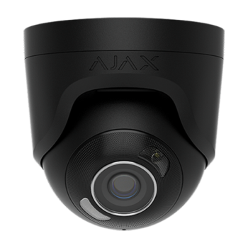 Camera turret IP 8.0MP, lentila 2.8 mm, IR 50m, WL 50m, PoE, negru - AJAX