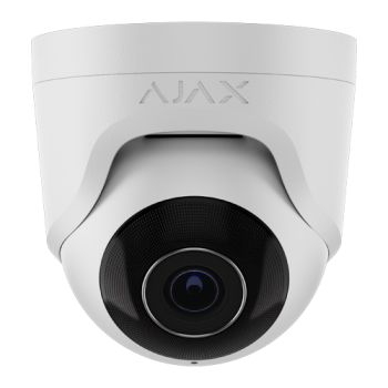 Camera turret IP 5.0MP, lentila 2.8 mm, IR 35m, PoE, alb - AJAX