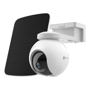 Camera IP Wireless EZVIZ de exterior cu baterie 10.400 mAh, Pan&Tilt, rezolutie 2K+, Audio bidirectional, stocare eMMC 32GB, Panou Solar