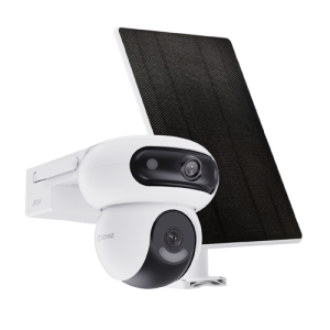Camera IP PT Dual-Lens 4MP + panou solar 8W, Wi-Fi6, Baterie 10.400 mAh, Audio, IR 35M - EZVIZ