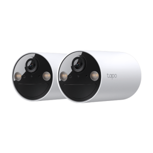 Kit 2 x Camera IP Smart Wi-Fi, 3MP, Baterie reincarcabila, Audio bidirectional, Alarma - TP-Link Tapo