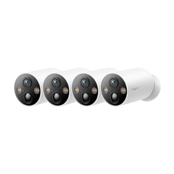 Kit 4 x Camera IP Smart Wi-Fi, 4MP, Baterie reincarcabila, Audio bidirectional, Alarma - TP-Link Tapo