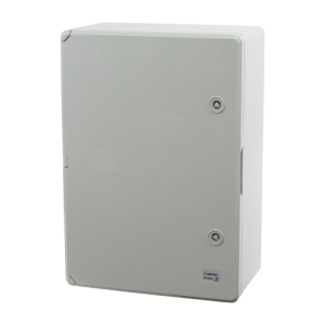 Cutie distributie IP65 din ABS gri, usa mata, placa metalica, 350x500x190 mm