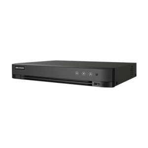 DVR AcuSense, 4 ch analog max. 4K+ 4 ch IP max. 4K, Alarma I/O - HIKVISION