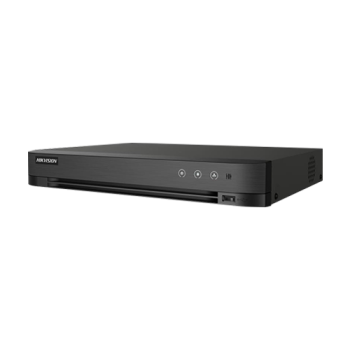 DVR AcuSense, 4 ch analog max. 4K+ 4 ch IP max. 4K, Alarma I/O - HIKVISION