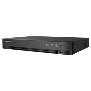 DVR AcuSense, 4 ch analog max. 4K+ 2 ch IP max. 4K, Alarma I/O - HIKVISION