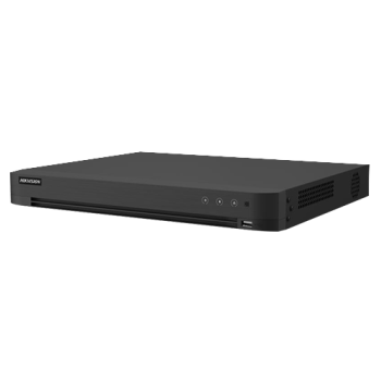 DVR AcuSense, 16 ch. 8MP + 16 ch. IP 4K, Alarma I/O, VCA - HIKVISION