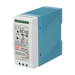 Sursa in comutatie cu back-up, 13.8V / 2.8A, monitorizare, sina DIN - MEAN WELL